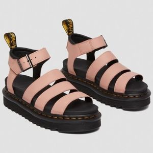 Dr Martens Women's Sandals Blaire Peach Leather